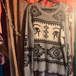 Urban outfitters mink pink graphic sweater